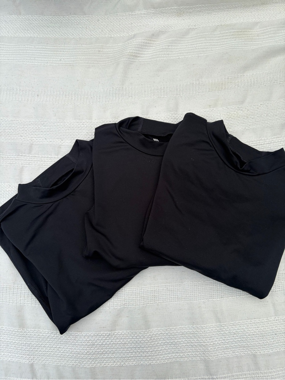 All in Motion Boys Black Long Sleeve Athletic Shirts Size S 6/7 Lot of 3